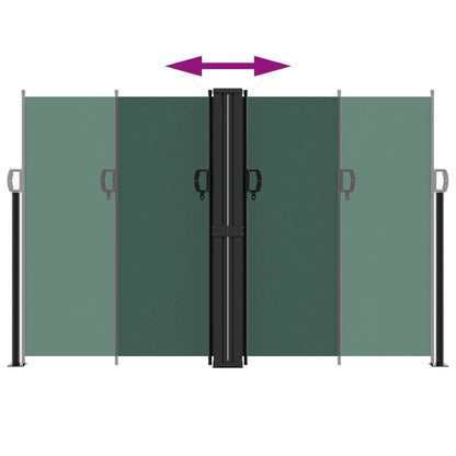 Vidaxl Toldo Lateral Retráctil Verde Oscuro 160x600 Cm_4