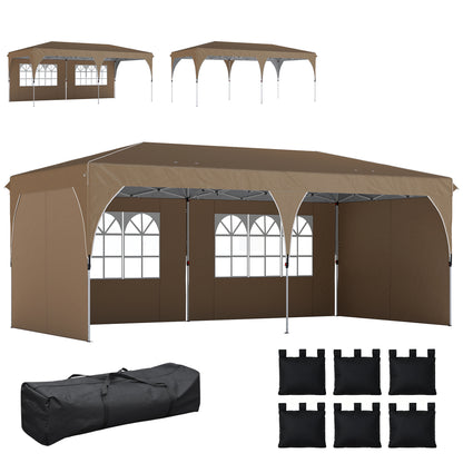 Outsunny Carpa Plegable 6x3 M_0