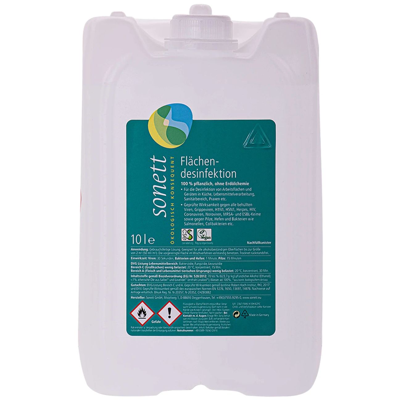 Desinfectante Superficies 10 Litros, Desinfección Profesional, Amplio Espectro_0