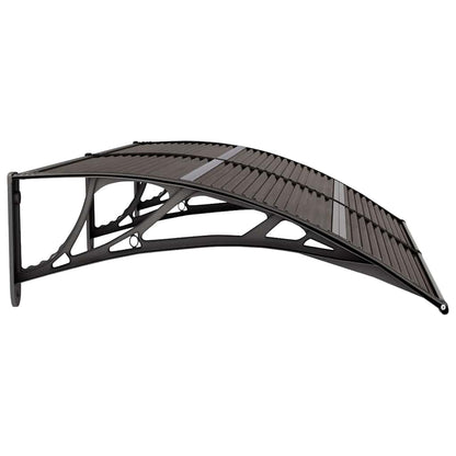 Marquesina De Puerta Policarbonato Negro 150x75 Cm_4
