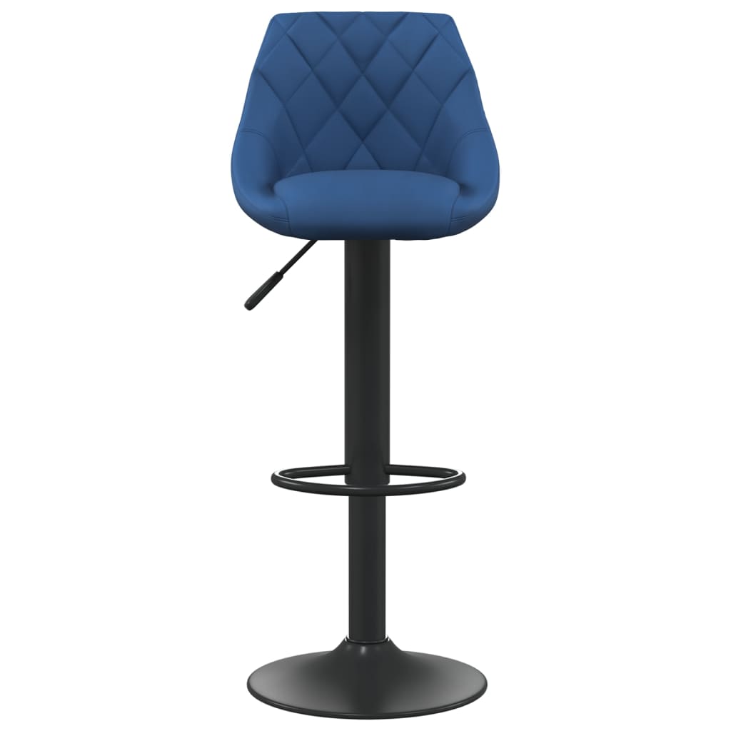 Taburete De Cocina De Terciopelo Azul_1