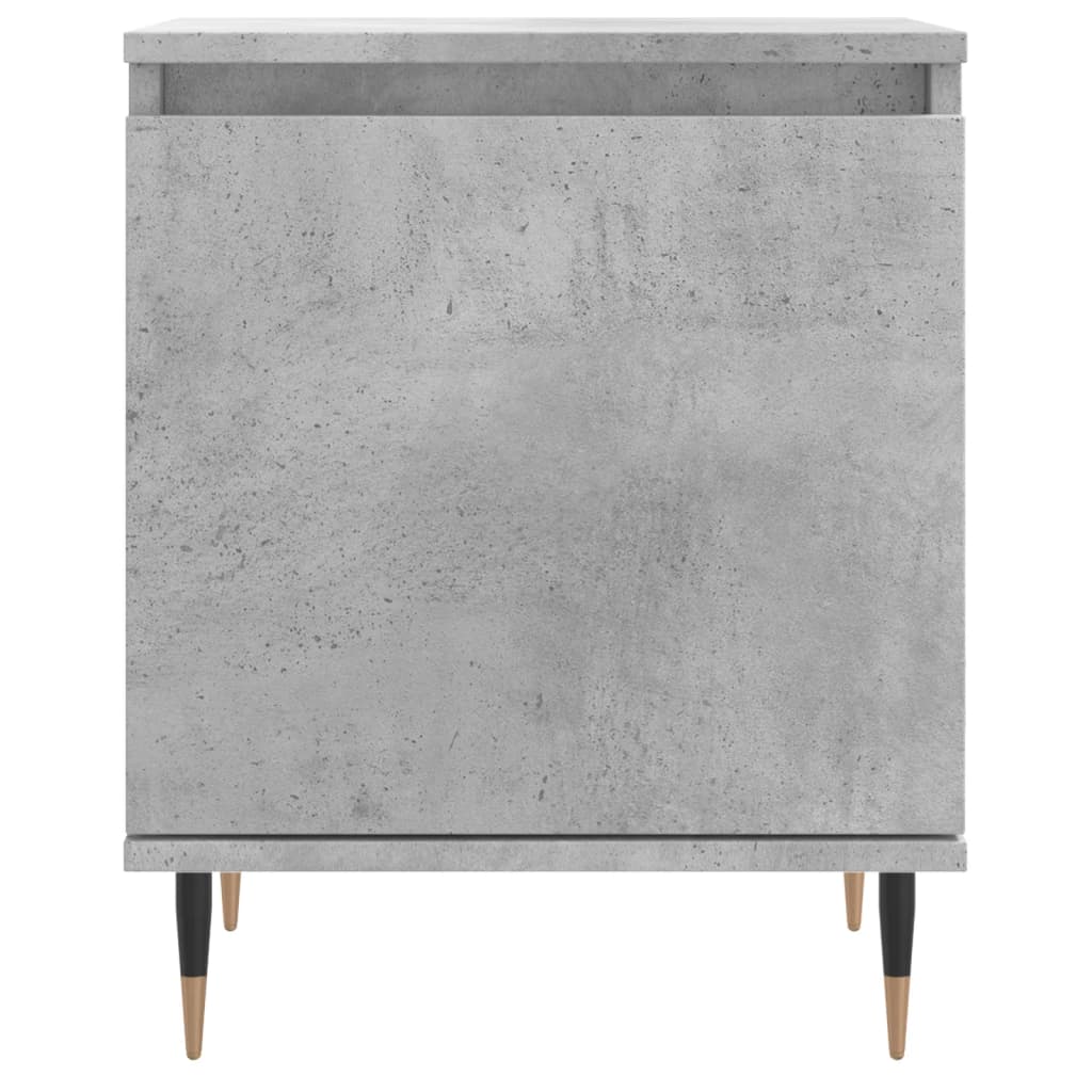 Mesitas De Noche 2 Uds Madera Gris Hormigón 40x30x50 Cm_3