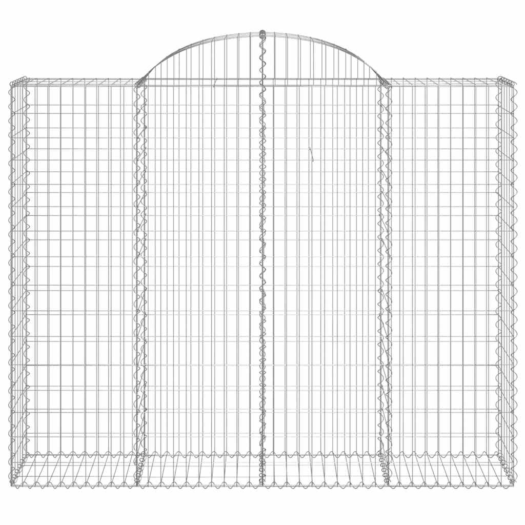 Cestas Gaviones 15 Uds Forma De Arco Hierro 200x50x160/180 Cm_3