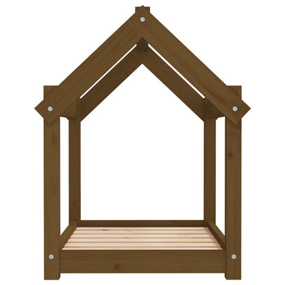 Vidaxl Cama Para Perros Madera Maciza Pino Marrón Miel 71x55x70 Cm_5