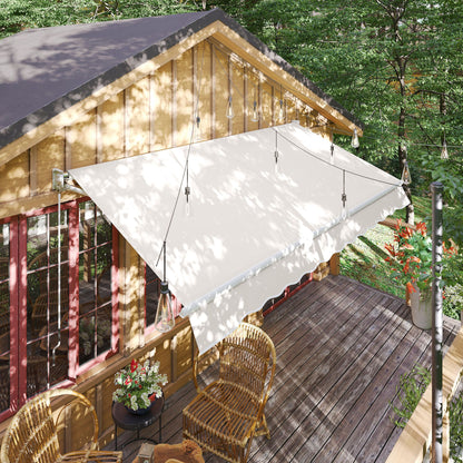 Outsunny Toldo Manual Retráctil Con Manivela 200x250 Cm Protección Solar Uv50+_1