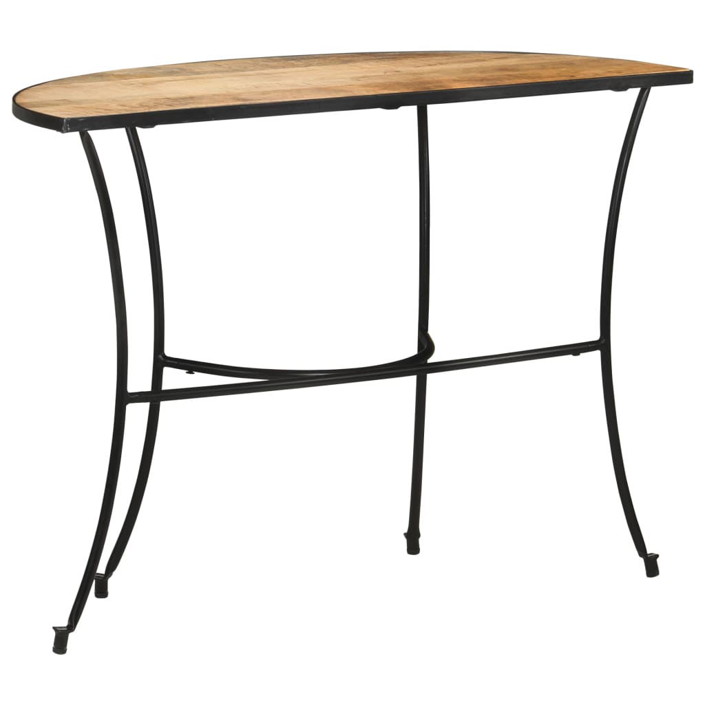 Mesa Auxiliar De Madera Maciza De Mango 110x40x77 Cm_2