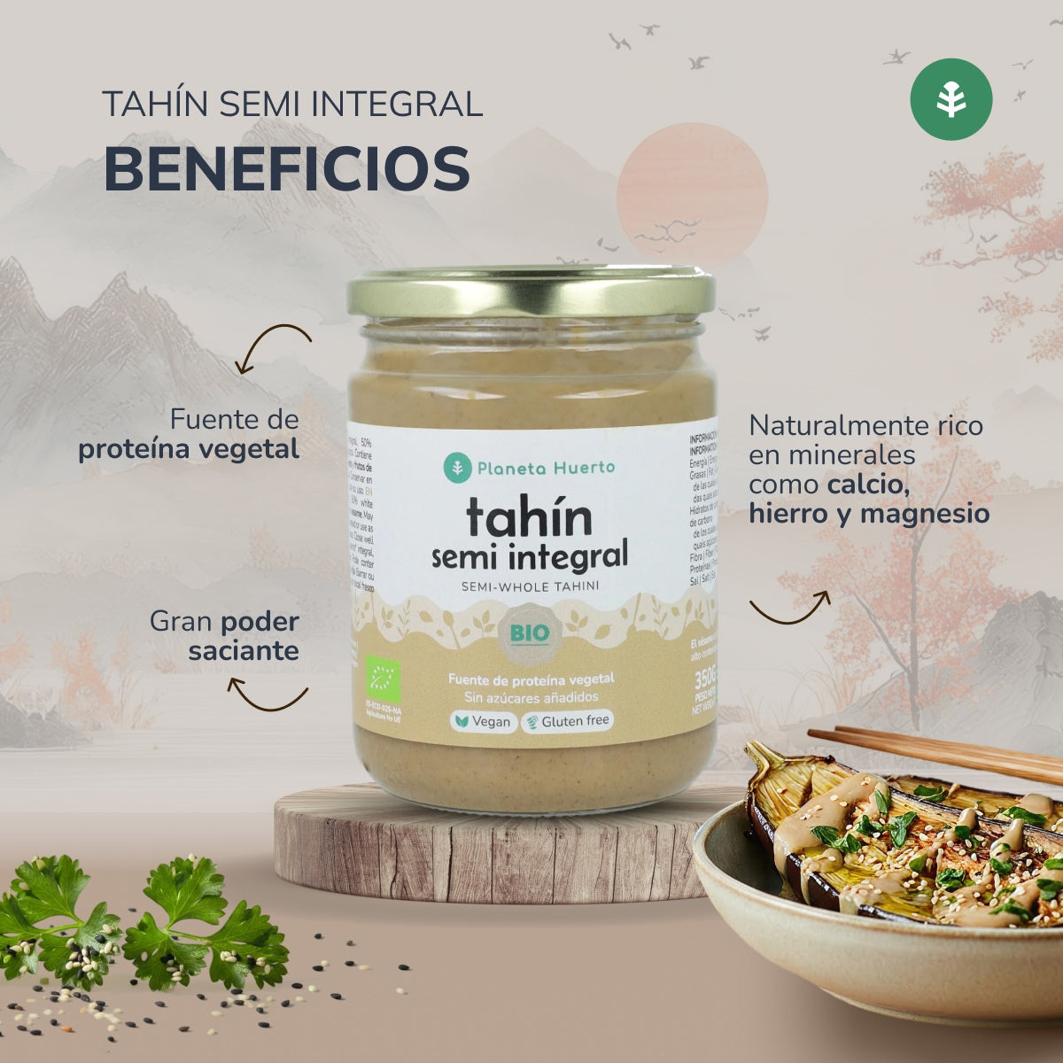 Tahín Semi Integral ECO Planeta Huerto 350g