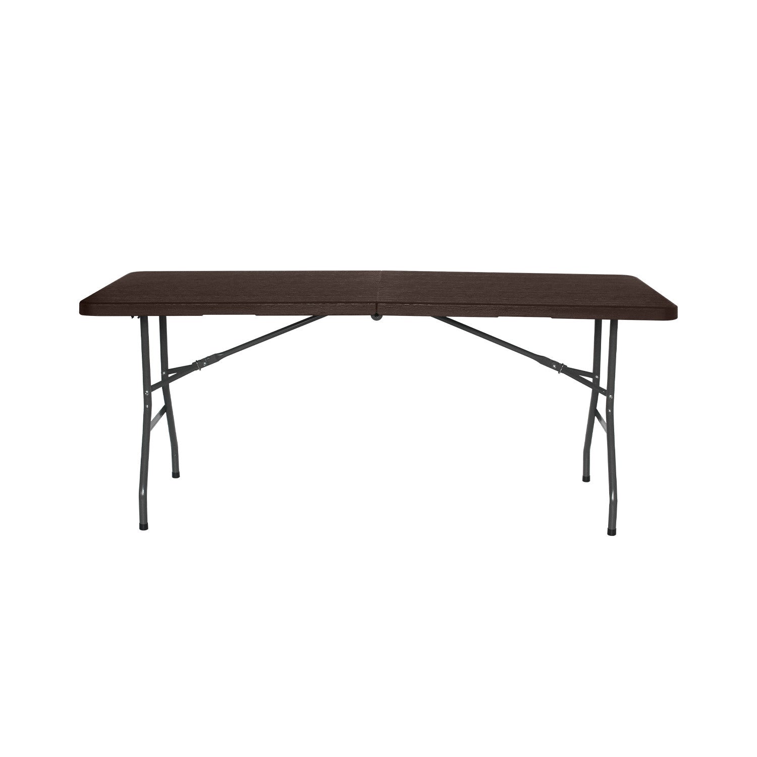 Mesa Plegable Rectangular Efecto Madera 180x74x74cm 7house_1