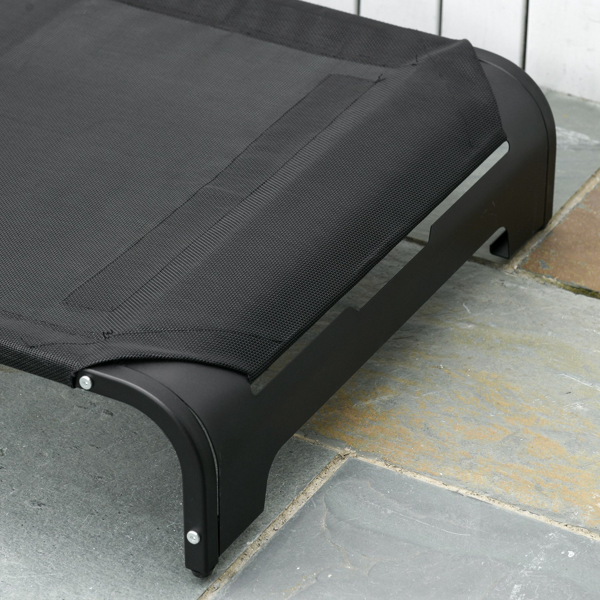 Pawhut Cama Elevada De Perros Mascota Transpirable Con Almohada Extraíble_4