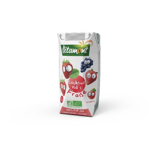 Zumo de Fresa Vitamont 6 bricks de 200 ml
