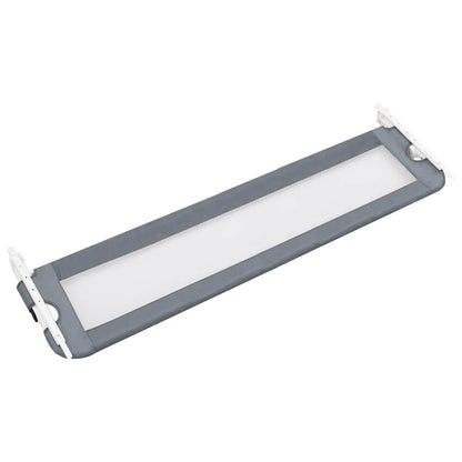 Vidaxl Barandilla De Seguridad Cama De Niño Poliéster Gris 120x42 Cm_3