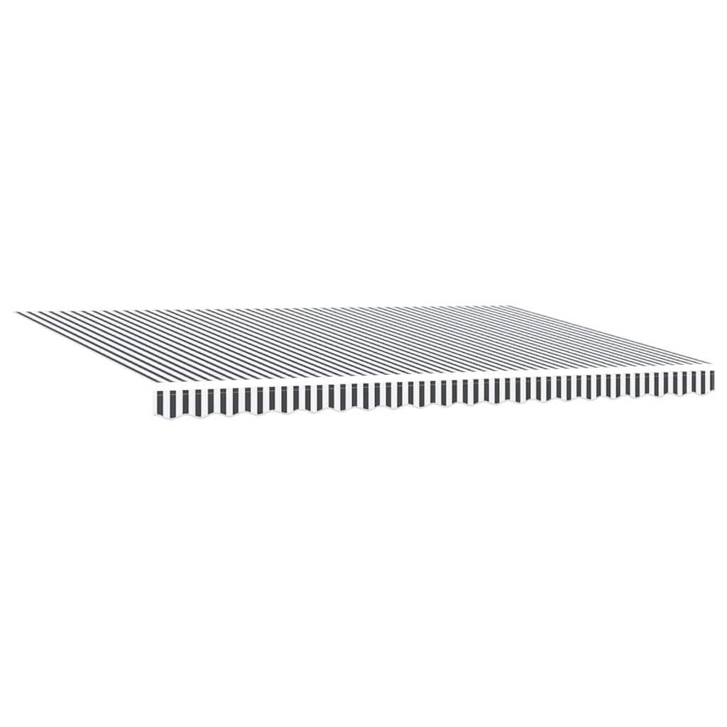 Toldo Retráctil Aluminio Y Tela Gris Antracita Y Blanco 5x3 M_3