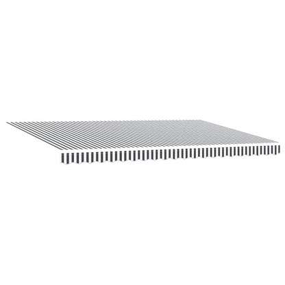 Toldo Retráctil Aluminio Y Tela Gris Antracita Y Blanco 5x3 M_4