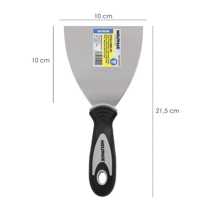Espatula Mango Gummy Grip Hoja 100 Mm. Espatula Yeso, Espatula Pintor, Espatula Masillas, Espatula Pladur, Etc._1