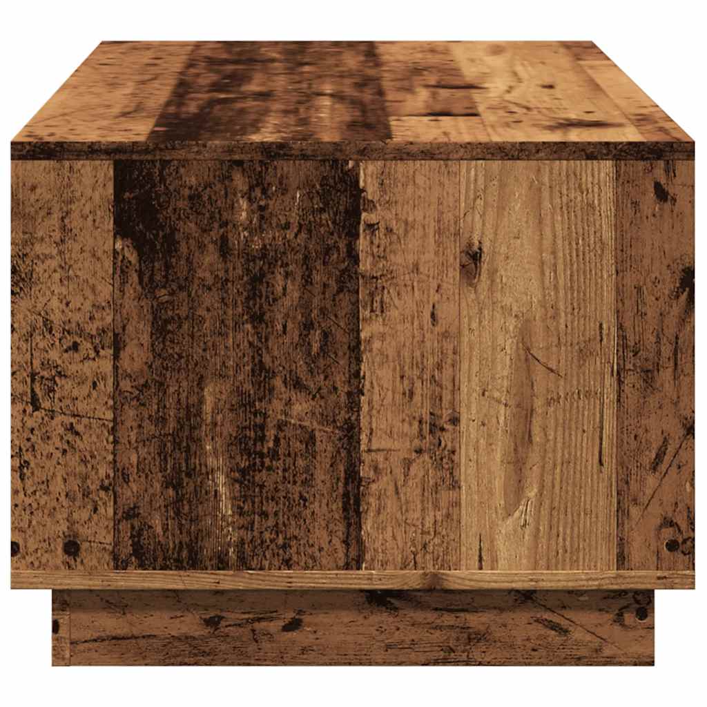 Mesa De Centro Madera Ingeniería Madera Envejecida 102x55x43 Cm_3
