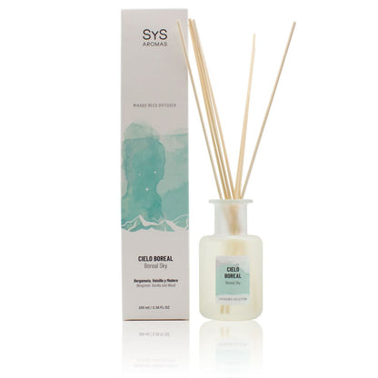 Ambientador Mikado Cielo Boreal Experience SYS Aromas 100 ml | Aroma Amaderado y Dulce | Sofisticado_0