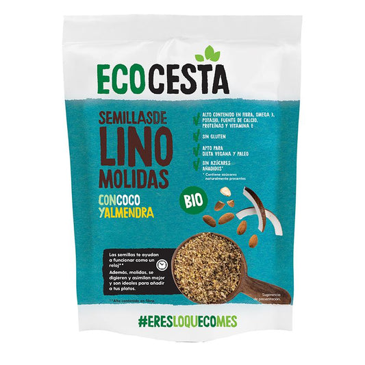 Semillas De Lino Molidas Con Coco Y Almendra Bio, 200 G Ecocesta
