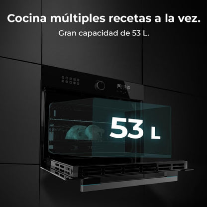 Cecotec Horno Multifunción Air Fryer Bolero Hexa Af314500 Glass Black A_2
