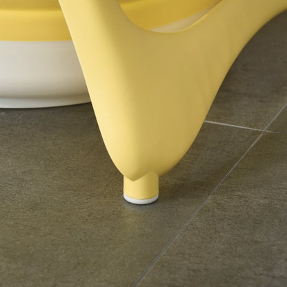 Homcom Bañera Plegable Bebé Recién Nacido Hasta 3 Años 35l Con Cojín Y Tapón_4
