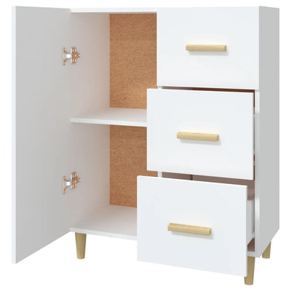 Aparador De Madera De Ingeniería Blanco 69,5x34x90 Cm / Vetonek_3