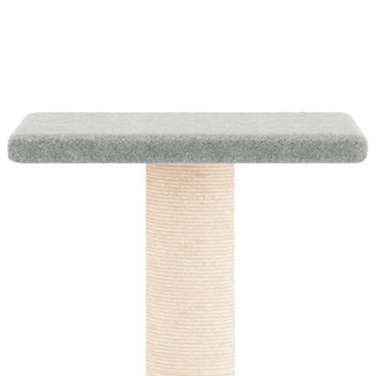 Vidaxl Rascador Para Gatos Con Postes De Sisal Gris Claro 73 Cm_3