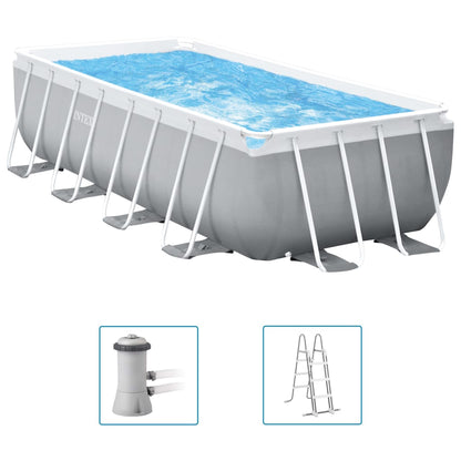 Intex Conjunto De Piscina Rectangular Prism Frame 400x200x122 Cm_0