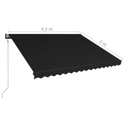 Vidaxl Toldo Retráctil Automático Gris Antracita 450x300 Cm_2