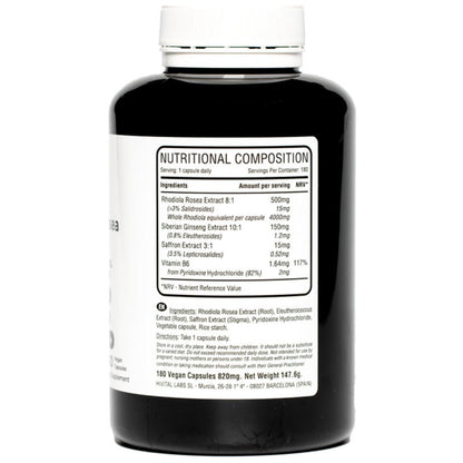 Rhodiola Rosea 4000 mg 180 cápsulas veganas Hivital