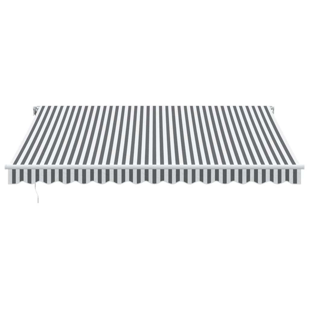 Toldo Retráctil Automático Luz Led Antracita Blanco 400x350cm_3
