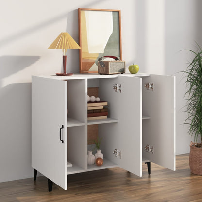 Aparador De Madera De Ingeniería Blanco 90x34x80 Cm / Vetonek_2