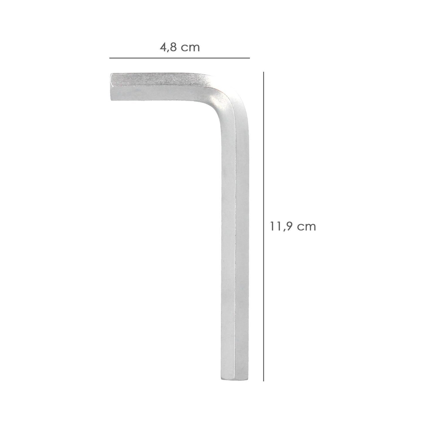 Llave Allen Standar Acero Cromo Vanadio Profesional 10,0 Mm. Llave Hexagonal, Llave Allen Taller Mecanica, Llave Allen Bricolaje