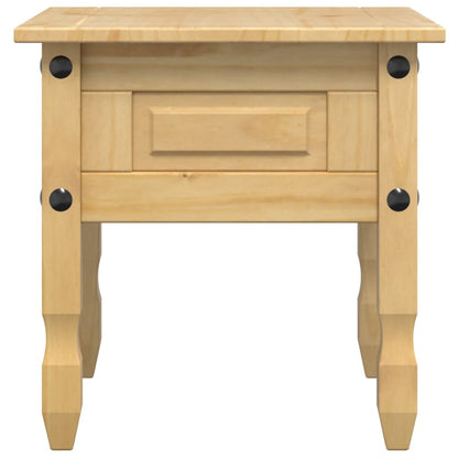 Mesa Auxiliar Corona Madera Maciza De Pino 50x50x50 Cm_3