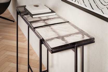 Mesa Consola Negra 90x29x85 Cm_4