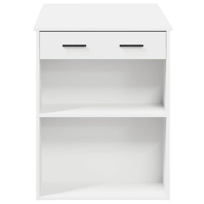 Escritorio Con Cajón Y Estante Madera Contrachapada Blanco_4