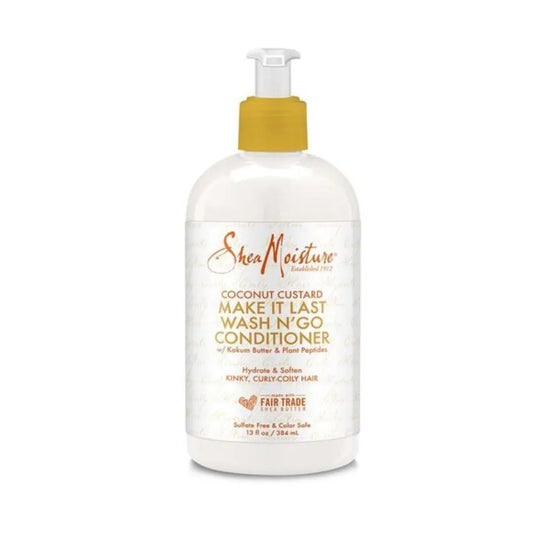 Shea Moisture Coconut Custard Make It Last Wash N’ Go Conditioner 384ml_0