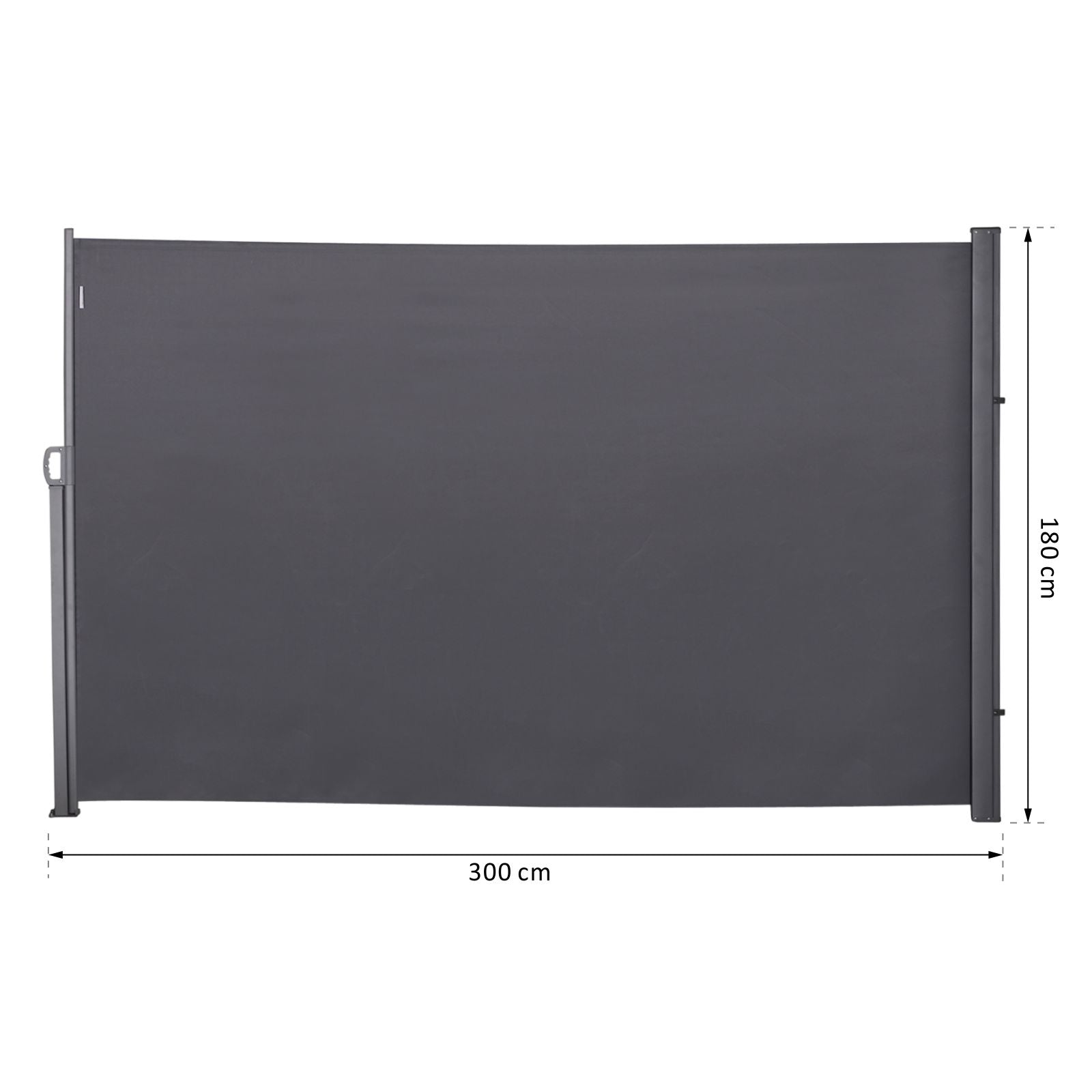 Outsunny Pantalla Retráctil Toldo Lateral Para Balcón Mampara De Privacidad_2