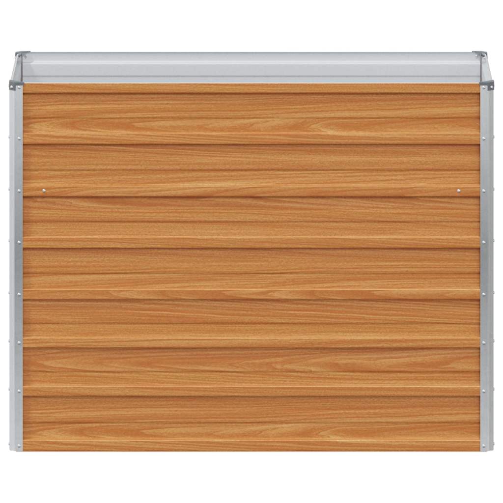 Arriate Elevado Marrón Claro 100 X 40 X 77 Cm Acero Galvanizado_4