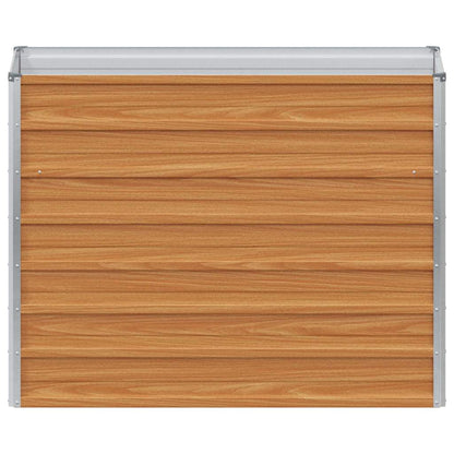 Arriate Elevado Marrón Claro 100 X 40 X 77 Cm Acero Galvanizado_4