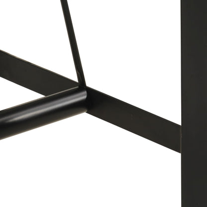Mesa Alta De Hierro Y Madera Maciza Reciclada 150x70x107 Cm_4