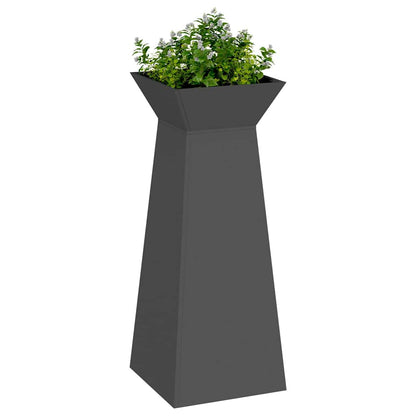 Maceta Pilar Negro 40 X 40 X 100 Cm_2