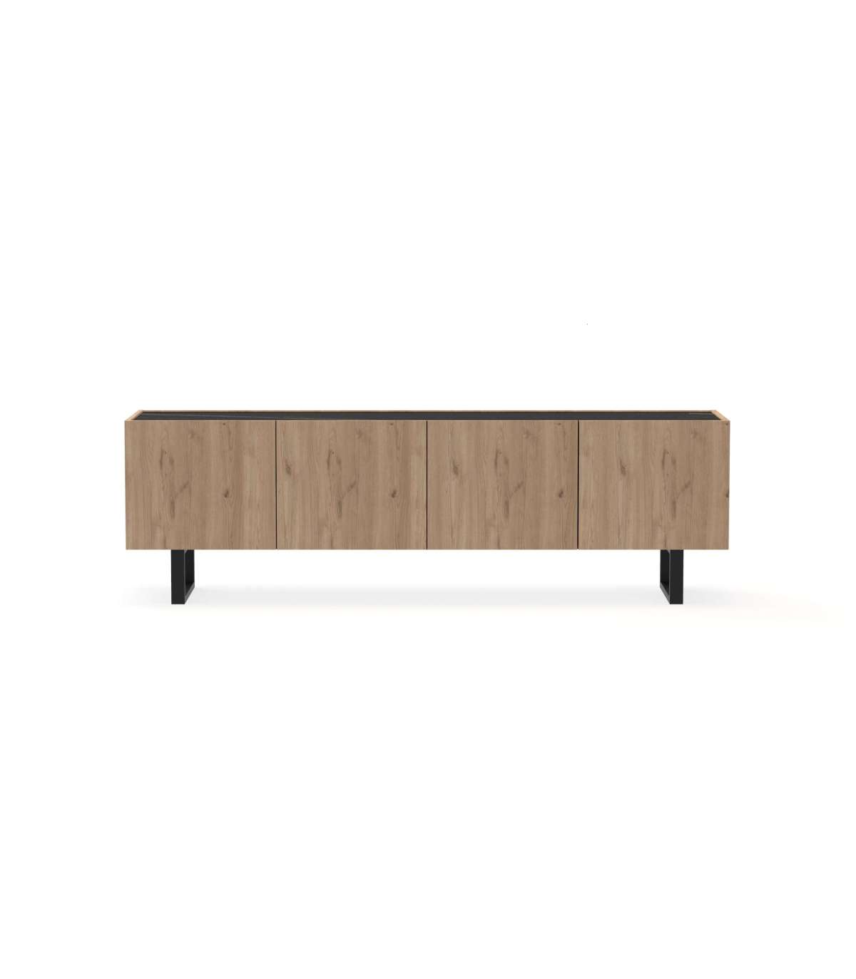 Mueble Para Televisión Modelo Brenes 4 Puertas Acabado Sept/cerámica, 180cm(ancho) 52.5c_0