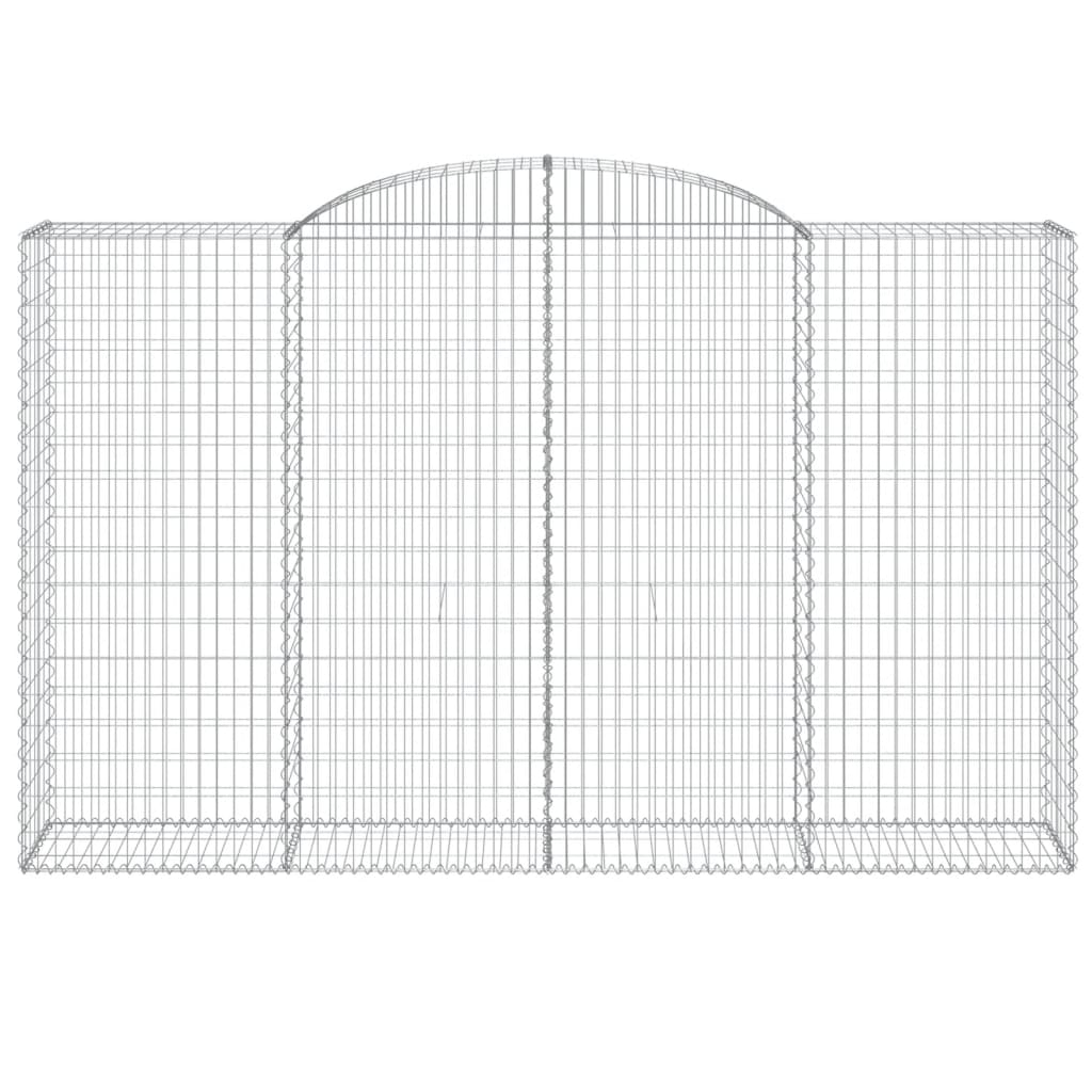 Cestas De Gaviones 4 Uds Forma De Arco Hierro 300x50x180/200 Cm_3