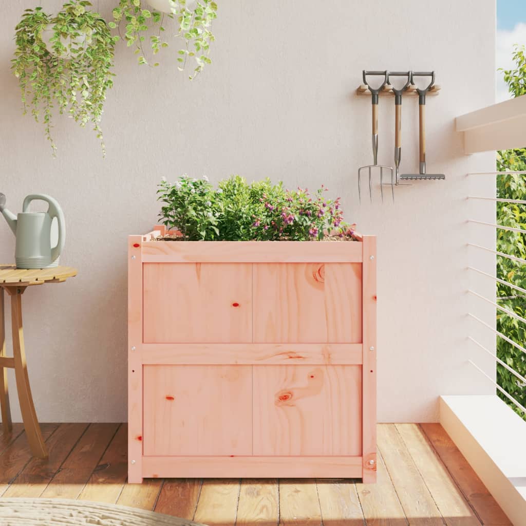 Jardinera De Madera Maciza Douglas 70x70x70 Cm_2
