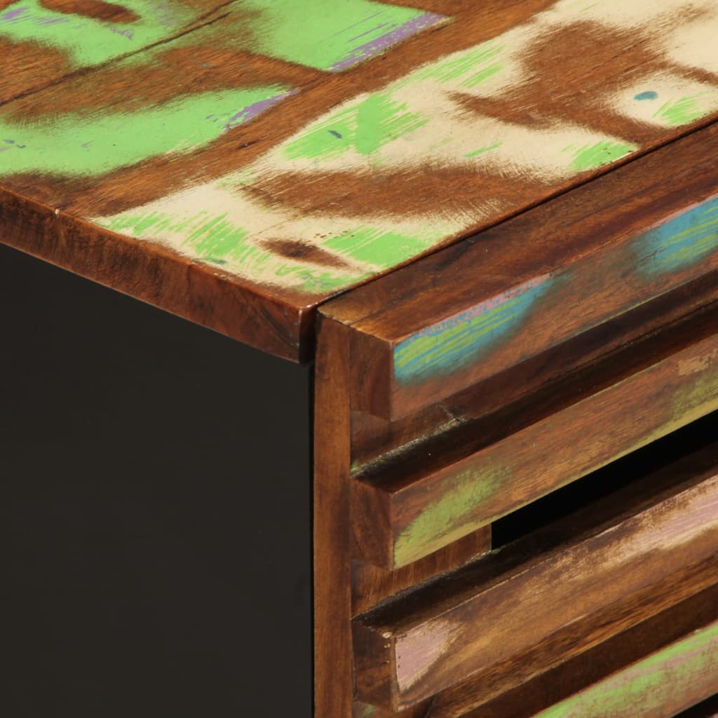 Mesita De Noche Madera Maciza De Acacia 50x34x60 Cm_4