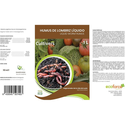 Humus De Lombriz Líquido Cultivers 10 L_3