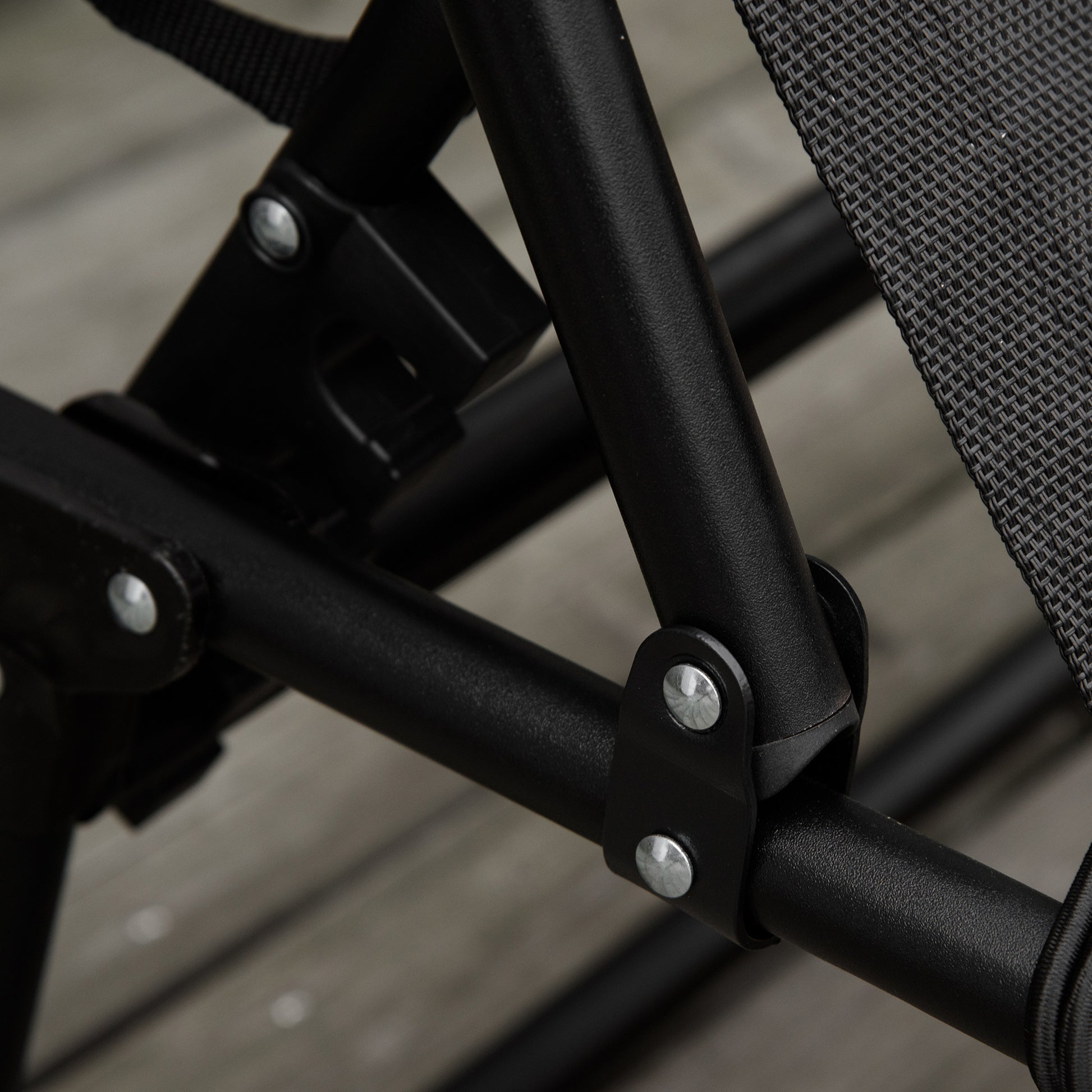 Outsunny Tumbona Plegable Y Ajustable De 4 Posiciones Con Sistema De Cordones_4