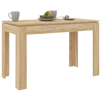 Mesa De Comedor Madera Contrachapada Roble Sonoma 120x60x76cm_1