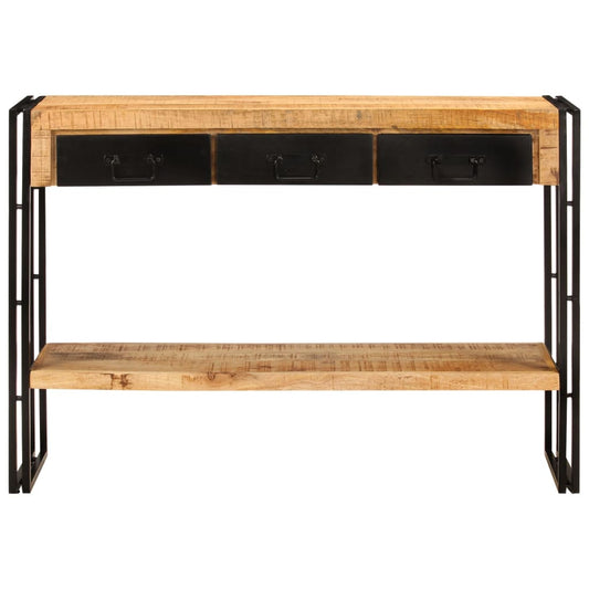 Mesa Consola Madera Maciza De Mango 110x30x76 Cm_0