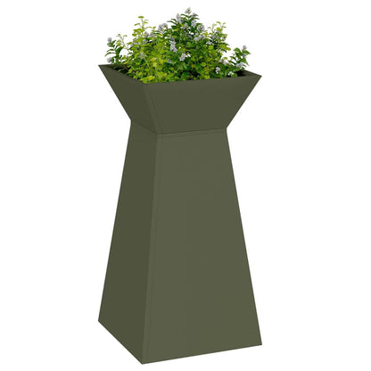 Maceta Pilar 2 Pcs Oliva 35 X 35 X 73 Cm_2
