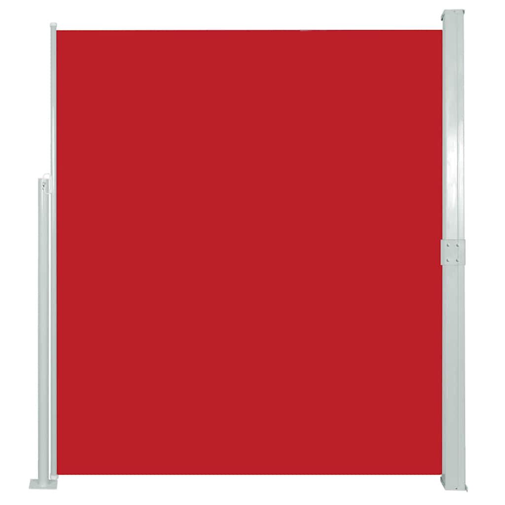 Vidaxl Toldo Lateral Retráctil De Jardín Rojo 170x300 Cm_0